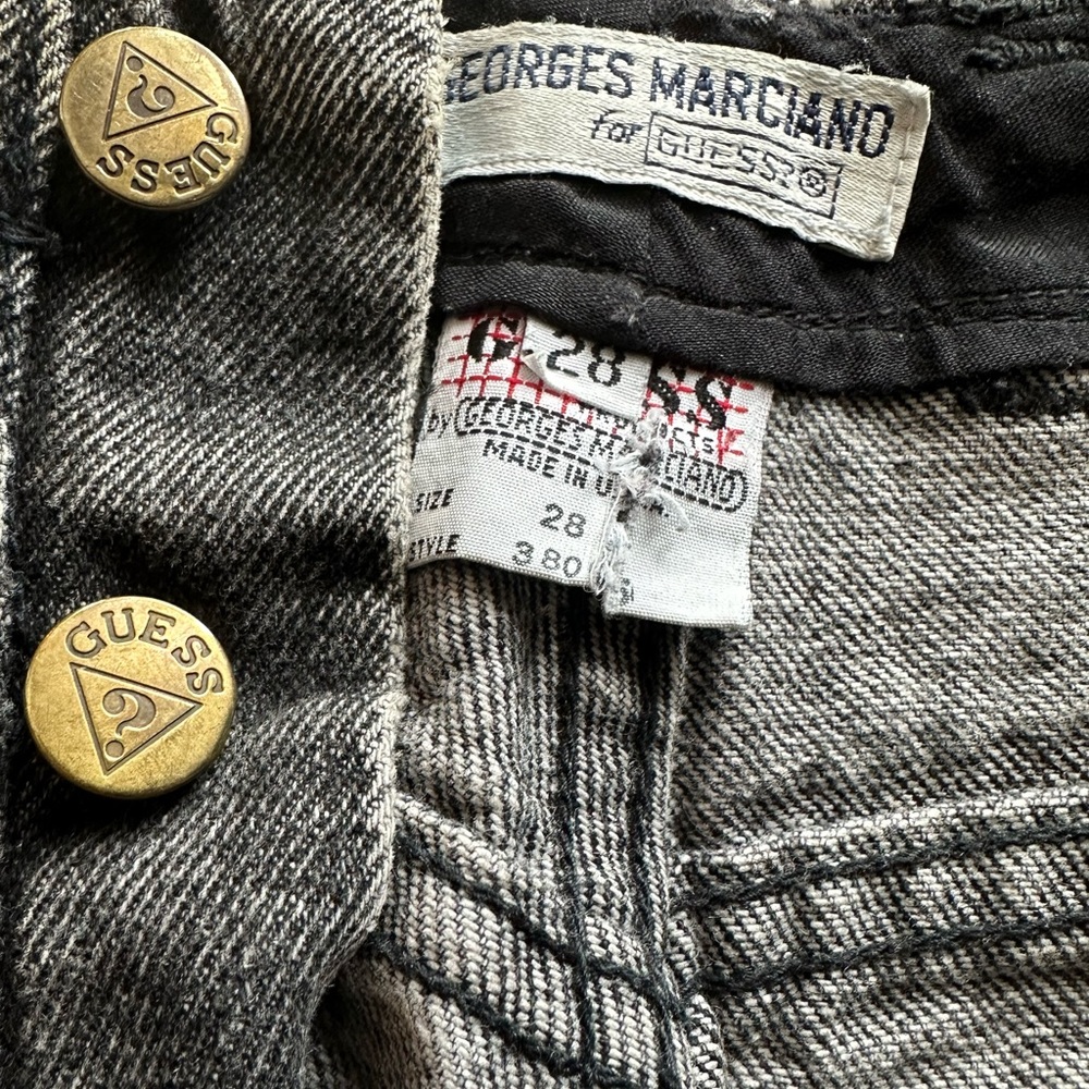 Georges Marciano vintage GUESS jeans back washed high wasted button up